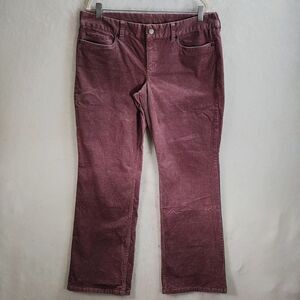 J. Crew Corduroy Pants Women Size 33 Short Favorite Fit Style 28363 Purple